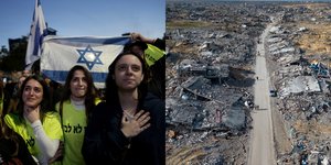 Ισραηλινοί προσεύχονται-Παλαιστίνιοι αντικρύζουν ερείπια