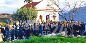 Η κηδεία του 22χρονου στα Χανιά