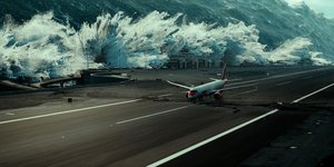 τσουνάμι αεροδρόμιο αεροπλάνο σειρά La Palma 