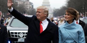 Μελάνια και Ντόναλντ Τραμπ στην ορκωμοσία του προέδρου το 2017