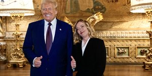 Η συνάντηση Μελόνι-Τραμπ σε φωτογραφίες