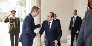 Kyriakos Mitsotakis,  Abdel Fattah El-Sisi,