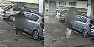 Καρέ από την επίθεση στο Περιστέρι με θύμα μια 22χρονη κοπέλα