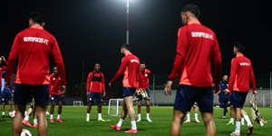Η προπόνηση του Ολυμπιακού ενόψει Καραμπάγκ