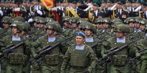 Παρέλαση ρωσικών δυνάμεων στην Μόσχα τον Μάιο του 2024