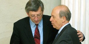Ο Κώστας Σημίτης και ο Ζαν-Κλωντ Γιουνκέρ το 2002