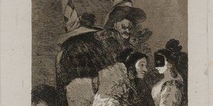 Francisco Goya y Lucientes (Φουεντετόδος 1746-Μπορντώ 1828) Κανείς δεν αναγνωρίζει κανέναν / Nobody knows himself Οξυγραφία και στιλβωμένη ακουατίντα