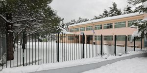 Χιόνια σε σχολείο