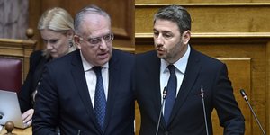 Τάκης Θεοδωρικάκος και Νίκος Ανδρουλάκης