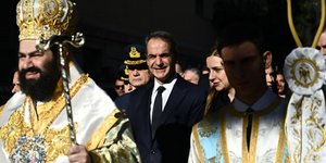 Στη Δεξαμενή για τον αγιασμό των υδάτων ο Κυριάκος Μητσοτάκης