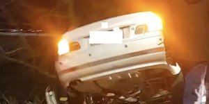 ΙΧ εξετράπη της πορείας του στη Λάρισα