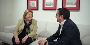 Λούκα Κατσέλη και Αλέξης Τσίπρας
