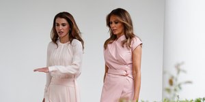 Η βασίλισσα Ράνια της Ιορδανίας και η Μελάνια Τραμπ σε παλαιότερη συνάντησή τους