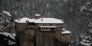 Βράχος των Μετεώρων χιονισμένος, 2022