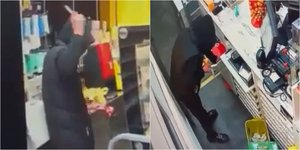 Καρέ από ληστεία που διέπραξε ο 15χρονος