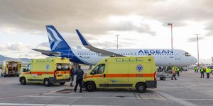 Η άφιξη στο αεροδρόμιο Ελ. Βενιζέλος των παιδιών-ασθενών από τη Λωρίδα της Γάζας