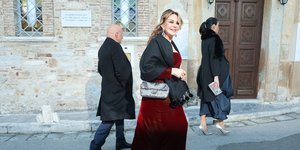 H Αγάπη Πολίτη στον γάμο της κόρη της Χρυσής Βαρδινογιάννη