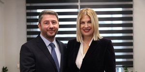 Νίκος Ανδρουλάκης και Ράνια Θρασκιά