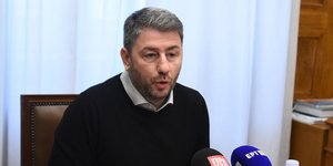 Ο πρόεδρος του ΠΑΣΟΚ-ΚΙΝ.ΑΛ, Νίκος Ανδρουλάκης