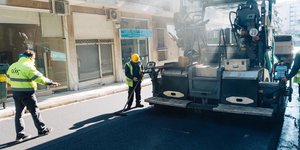 Νέα άσφαλτος σε δρόμο