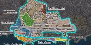 Xάρτης με τα έργα στο Ελληνικό