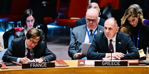 Ο Γιώργος Γεραπετρίτης στο Συμβούλιο Ασφαλείας του ΟΗΕ