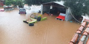 Κακοκαιρία στην Κεφαλονιά, πλημμύρα
