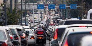 Κίνηση οχημάτων στην Αθήνα