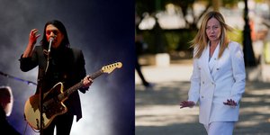 Ο τραγουδιστής των Placebo, Μπράιν Μόλκο και η Ιταλίδα πρωθυπουργός Τζόρτζια Μελόνι