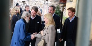 Ο Γιώργος Βαρδινογιάννης με την Μαρί Σαντάλ, τον Παύλο και τον Νικόλαο 