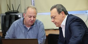 Από τη συνάντηση του Σωκράτη Φάμελλου με τον Κώστα Παπαζάχο