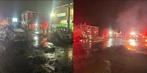 Βομβαρδισμένο τοπίο θυμίζει το σημείο όπου συνετρίβη το αεροσκάφος στη Φιλαδέλφεια των ΗΠΑ