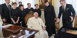 Ο πάπας Φραγκίσκος σε μια από τις τελευταίες εμφανίσεις του