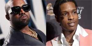 Κάνιε Γουέστ (αριστερά) και A$AP Rocky (δεξιά) 