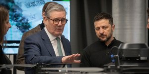 Ο Βρετανός πρωθυπουργός Στάρμερ με τον Ουκρανό πρόεδρο Ζελένσκι