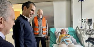 Ο υφυπουργός Υγείας Μάριος Θεμιστοκλέους στο νοσοκομείο της Σαντορίνης