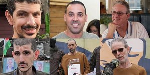 Οι όμηροι που απελευθερώθηκαν από τη Χαμάς, όπως ήταν πριν (επάνω φωτό) και όπως είναι σήμερα