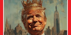 Ο Τραμπ σαν βασιλιάς με κορώνα στο κεφάλι