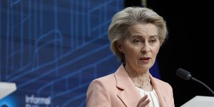 Η πρόεδρος της ΕΕ Ούρσουλα φον ντερ Λάιεν 