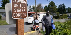 Aνδρας περνά τα σύνορα ΗΠΑ και Καναδά