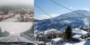 Στα λευκά αρκετές περιοχές της χώρας, από το πέρασμα της κακοκαιρίας Coral