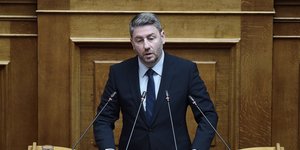 Ο Νίκος Ανδρουλάκης στη Βουλή