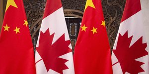 Σημαίες Κίνας - Καναδά 