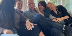 Ντέμι Μουρ και Μπρους Γουίλις με τις κόρες τους