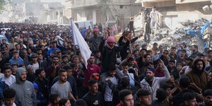 Διαδήλωση στη Λωρίδα της Γάζας υπέρ του τέλους του πολέμου και κατά της Χαμάς