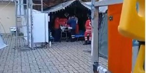 Διασώστες του Ερυθρού Σταυρού στην Πάτρα