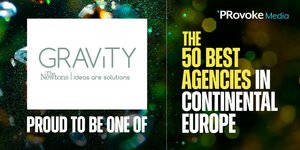  Gravity The Newtons στη λίστα με τις 50 καλύτερες εταιρείες επικοινωνίας και δημοσίων σχέσεων στην Ευρώπη