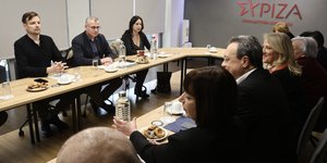 Από τη συνάντηση του Σωκράτη Φάμελλου με τα στελέχη του Die linke