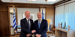 O Γιώργος Φλωρίδης με τον Αντόνιο Καμπίνος