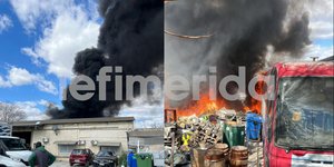 Φωτιά σε οικόπεδο στον Ταύρο -Καίγονται σκουπίδια και λάστιχα